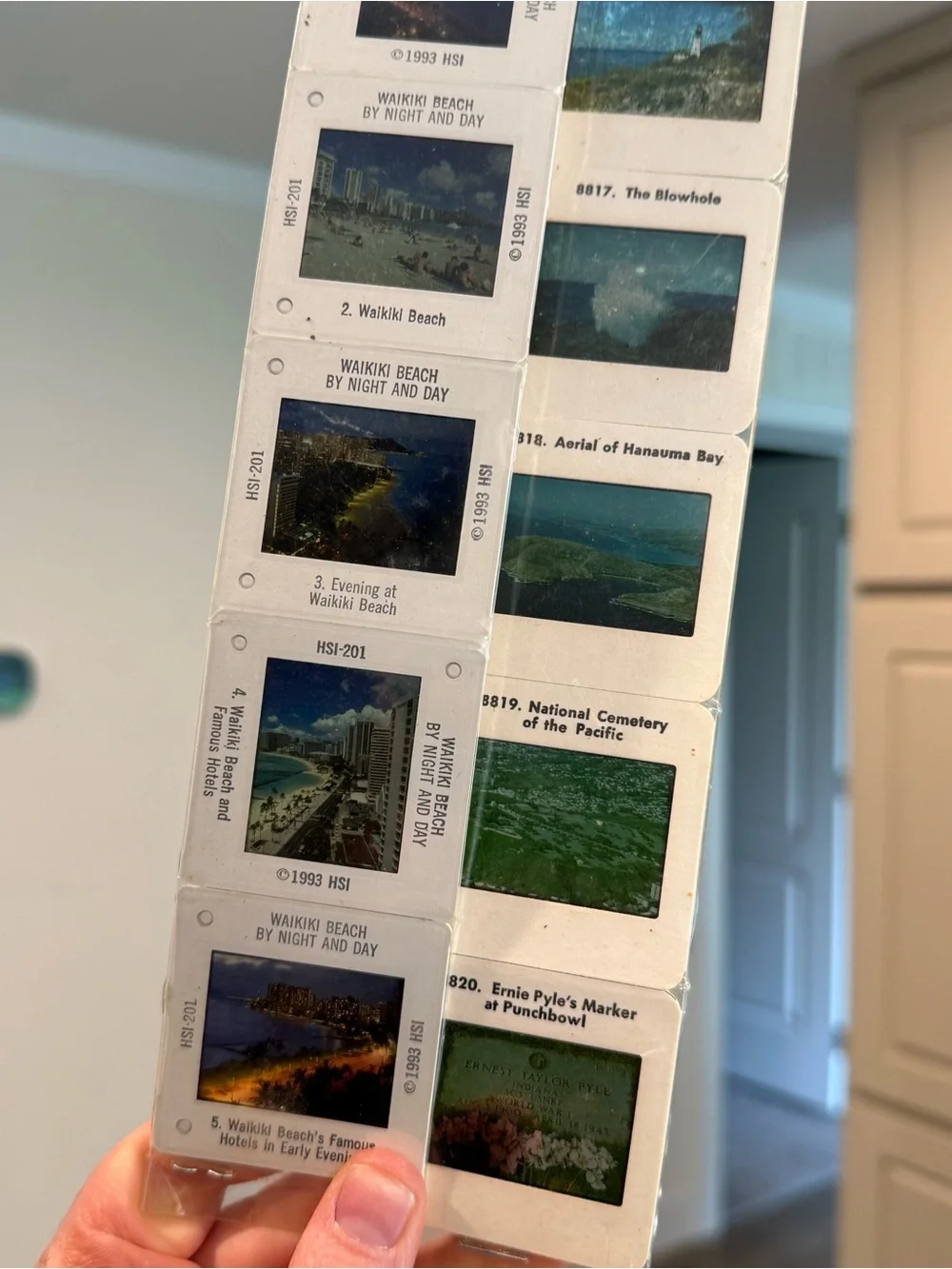 Vintage Hawaii film strips slides New Waikiki Oahu 90s bundle of 2